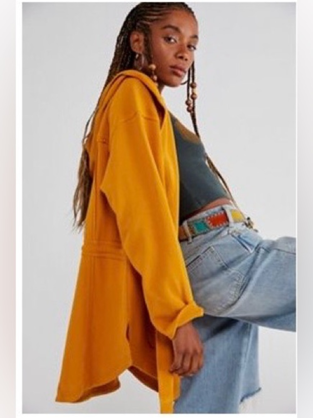 Free People Rikki Cardigan in Golden Girl